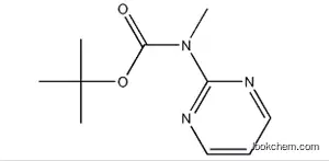 Molecular Structure of 436161-78-3 (Pyrimidin-2-ylmethyl-carbamic acid tert-butyl ester)
